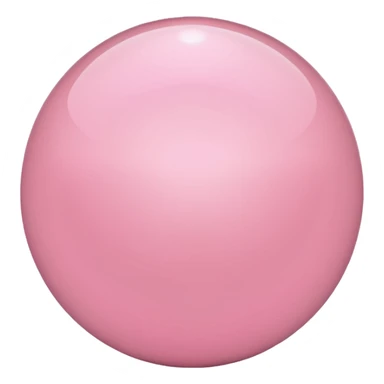 light pink glowing orb sticker