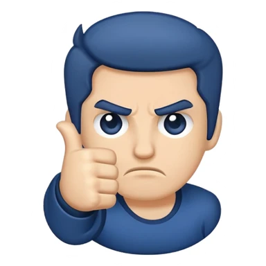 thumbs down disapprove sticker