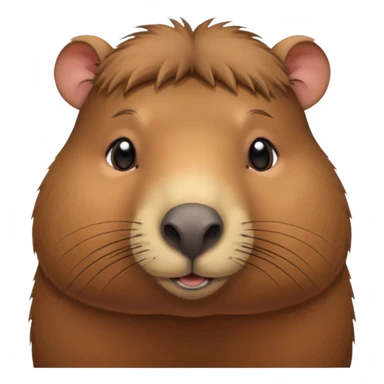 Capibara tierno enamorado sticker