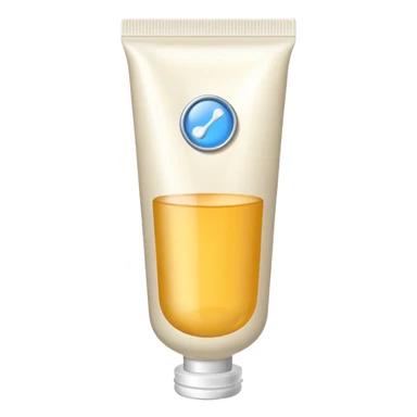 cream medicine in a medicine tube sticker