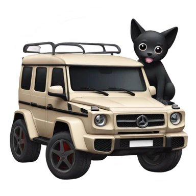 kuromi with a g wagon sticker