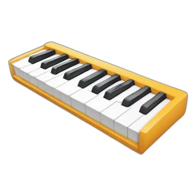 Clavier 3D sticker