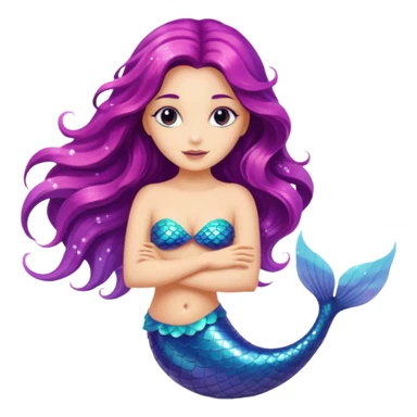Beautiful mystic mermaid sticker