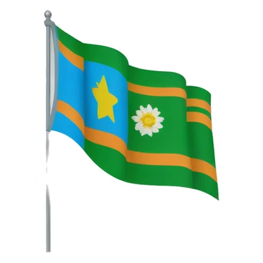 Flag of the Republic of Sakha sticker