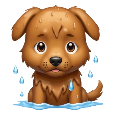 wet dog sticker