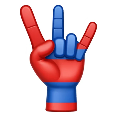 foam finger american football blue (#00A3E0) and red (#F9423A) sticker
