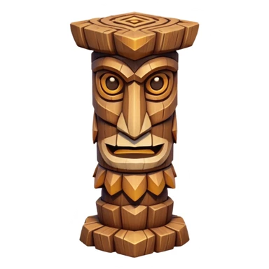 fantasy magic totem low poly sticker