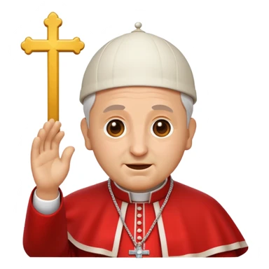 pope emoji just his face sticker