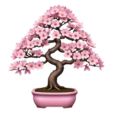Sakura cherry blossom Bonsai tree  sticker
