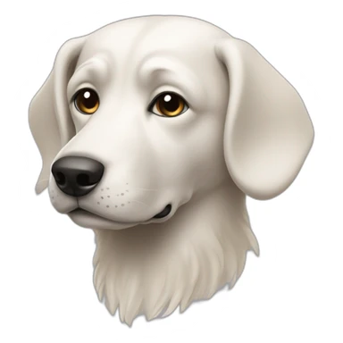 a dog dolichocephalic in profile sticker