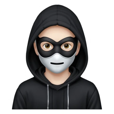 hacker with mask sticker
