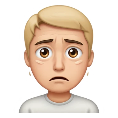 rolling eyes annoyed crying  sticker