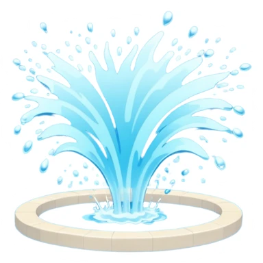 chaotic water splash from jumping into swimming pool sticker