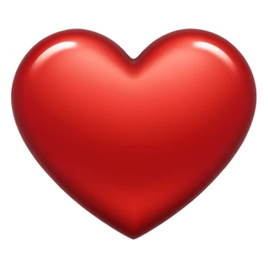 heart with a metallic red finish sticker