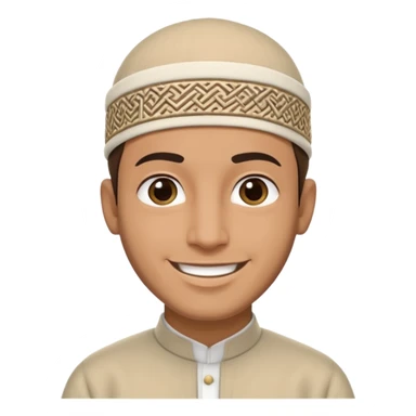 a muslim man sticker