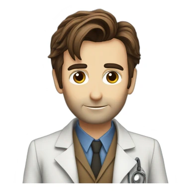 David Tennant as Doctor Who sticker