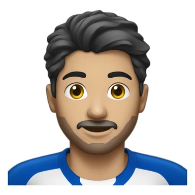 Saudi person wearing T-shirt, Al Hilal club sticker