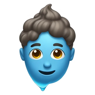 blue poop with shampoo sticker