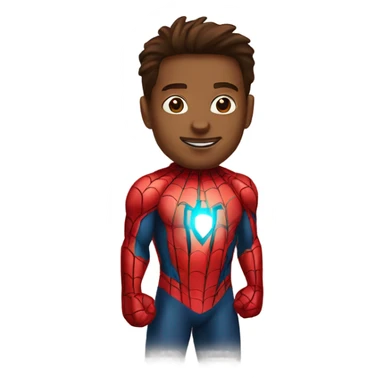 Spiderman with Ironman sticker