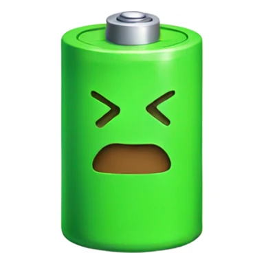 Green battery normal expression sticker