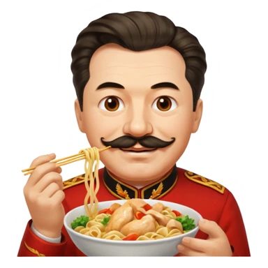 Stalin ăn mì gà sticker
