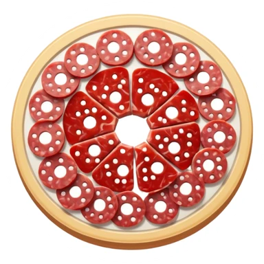 salami, simple and clear depiction sticker