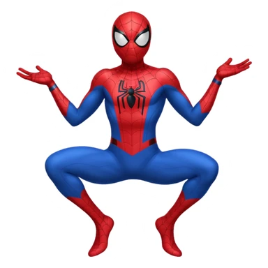 Spiderman full body doodle shock sticker