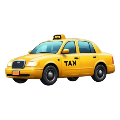 City Rain Scenes, Taxi reflection + puddle. sticker