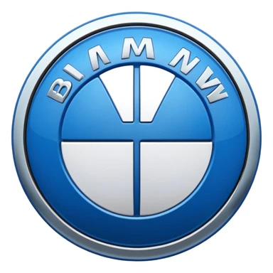Bmw real logo sticker