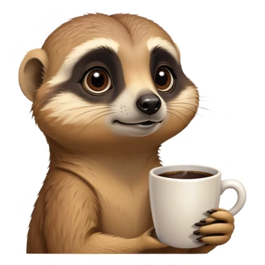 Coffee meerkat  sticker