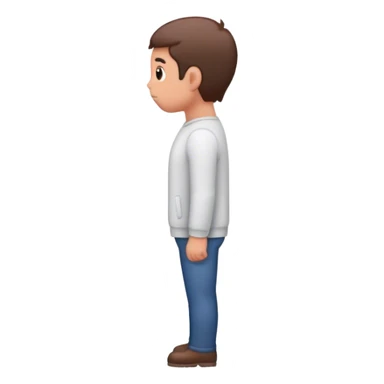 homme vue de dos sticker