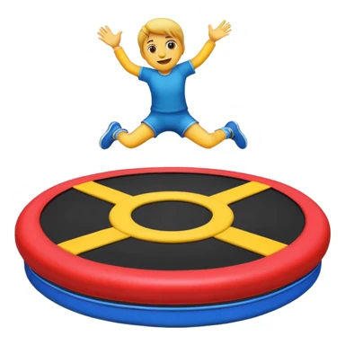A emoji trampoline (only the trampoline) sticker