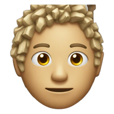 an emojie with hammers and sickle for the eyes sticker