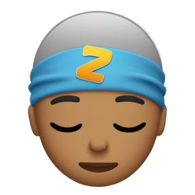 Sleeping(zzz) Runner wearing a sweatband sticker