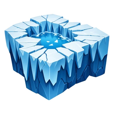 Broken ice shelf sticker
