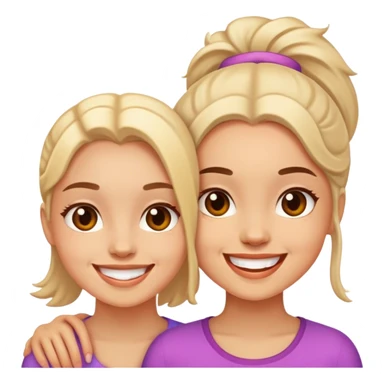 Girl besties sticker