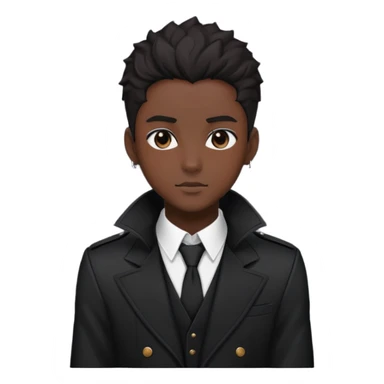 Black people anime characters  sticker