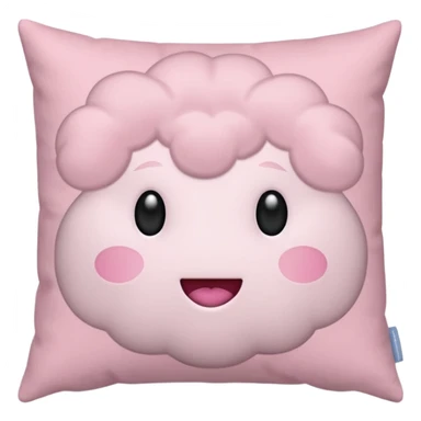 Light pink pillow sticker