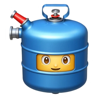 un cilindro de gas sticker