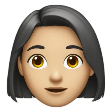 Ai girl head sticker