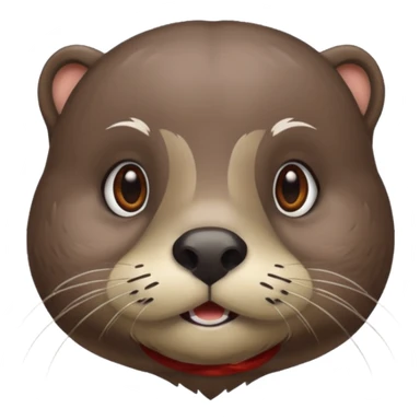 Otter with grey beard sticker