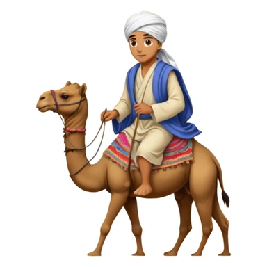 Desert Nomad Traveler with camel sticker