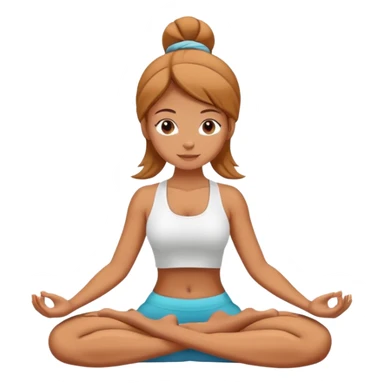 Girl doing yoga  sticker