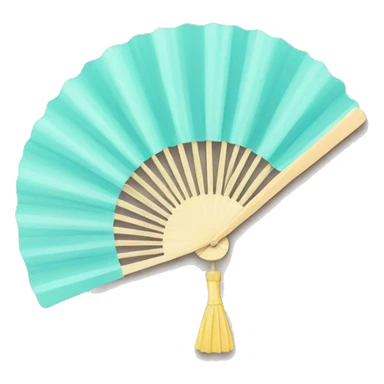 hand fan sticker