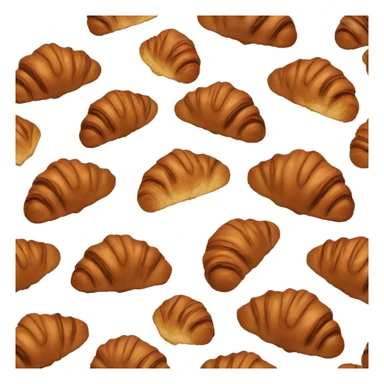 a chocolate croissant sticker