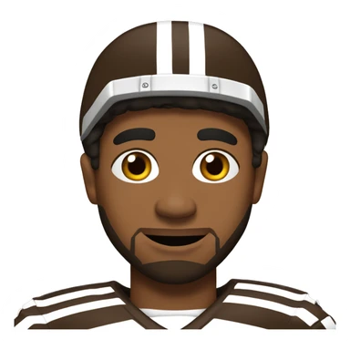 Cleveland brown’s football player sticker