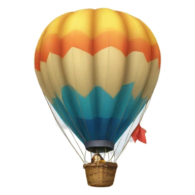 A hot air balloon  sticker