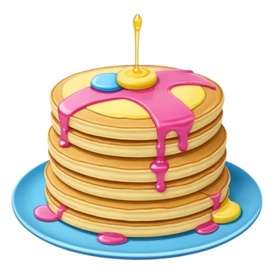pansexual flag pancakes sticker