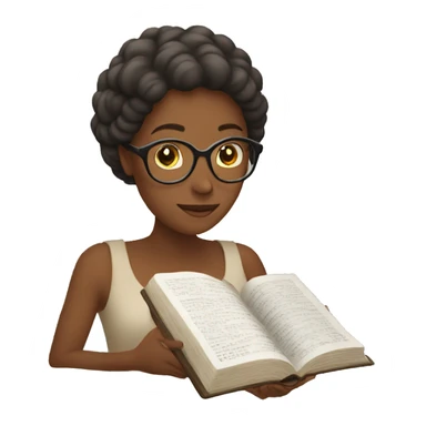 Woman reading the Bible sticker