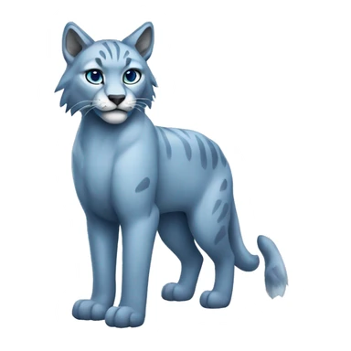 A blue lynx full body sticker